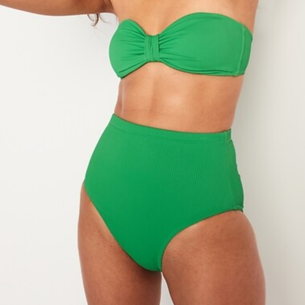 Old Navy Green High Waist Swimsuit Set. Size S/M